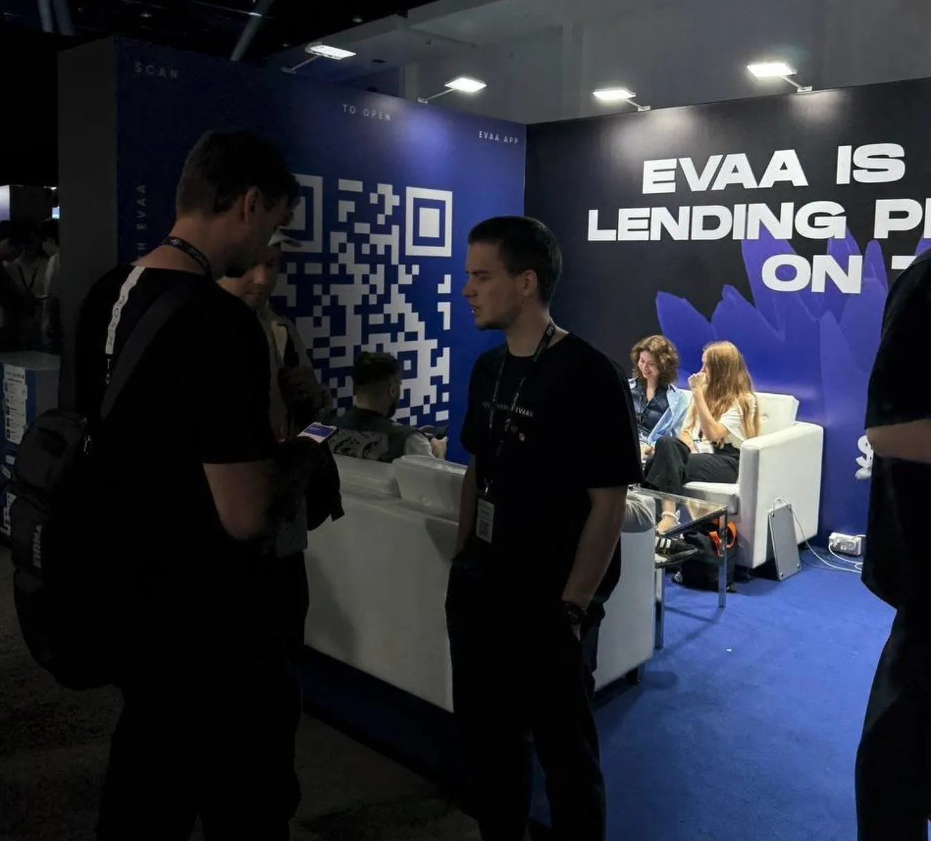 EVAA booth at the TON community event in Dubai, November 2024